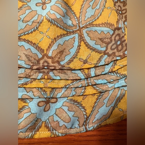 Chic print Mini Dress in Green and Yellow size medium - Picture 7 of 8